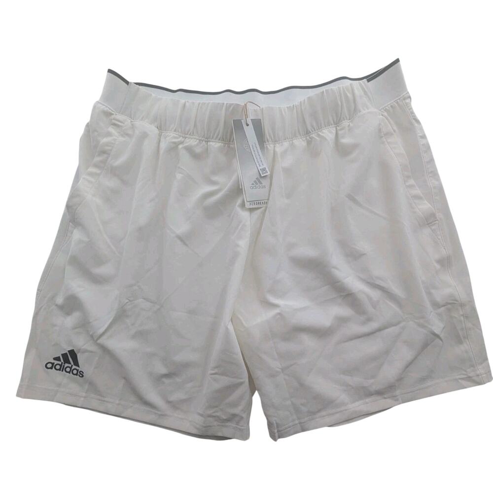 Adidas Men's SiE XL Club Stretch-Woven White Tennis Shorts GH7222 New NWT